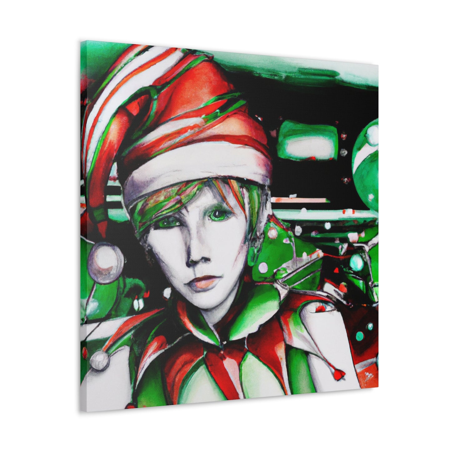 Elf in Moonlight Scene - Canvas