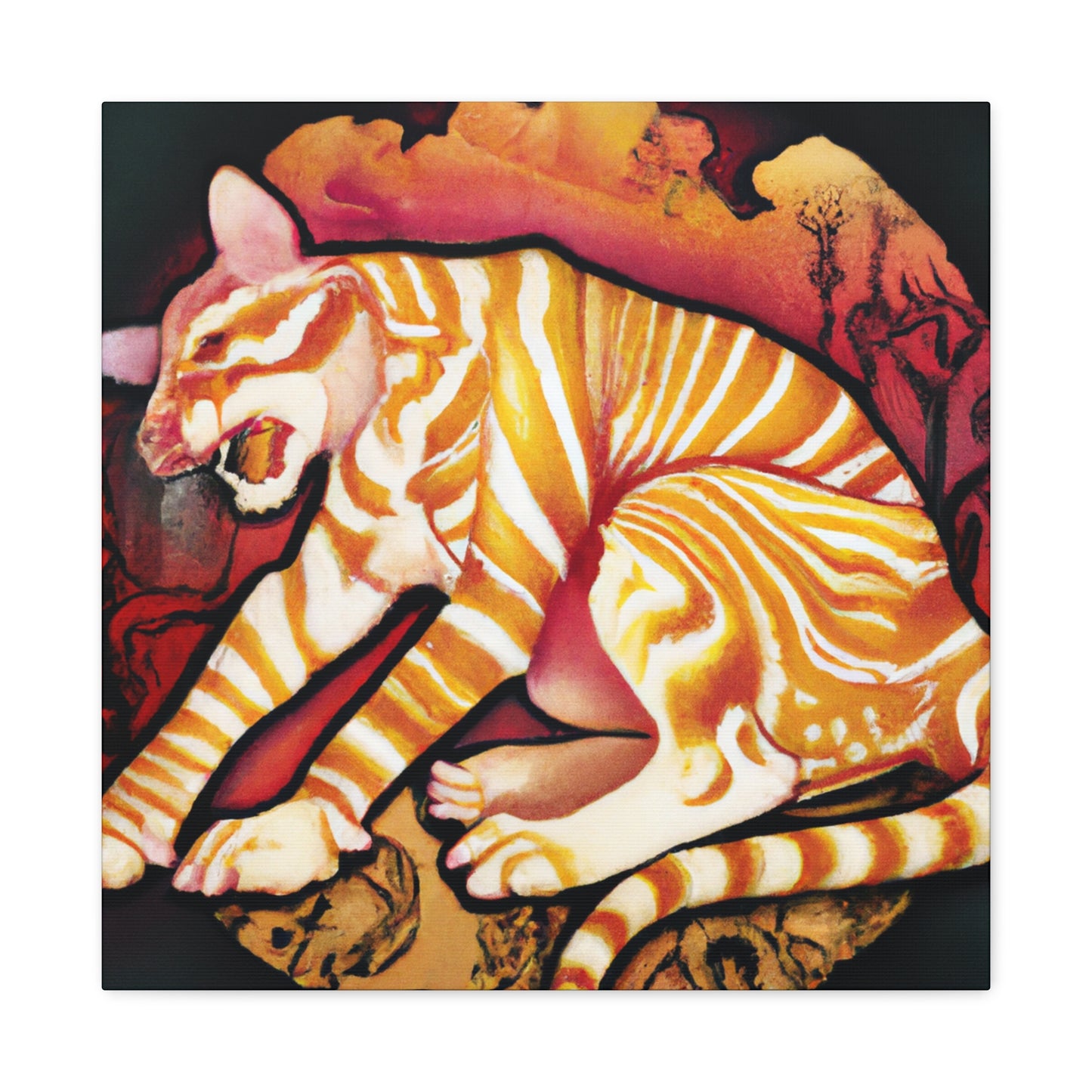 Tasmanian Tiger Mirage - Canvas