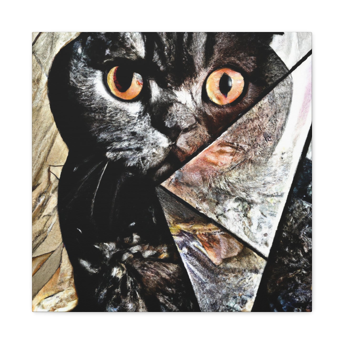 Folded Cat Dreamscape - Canvas