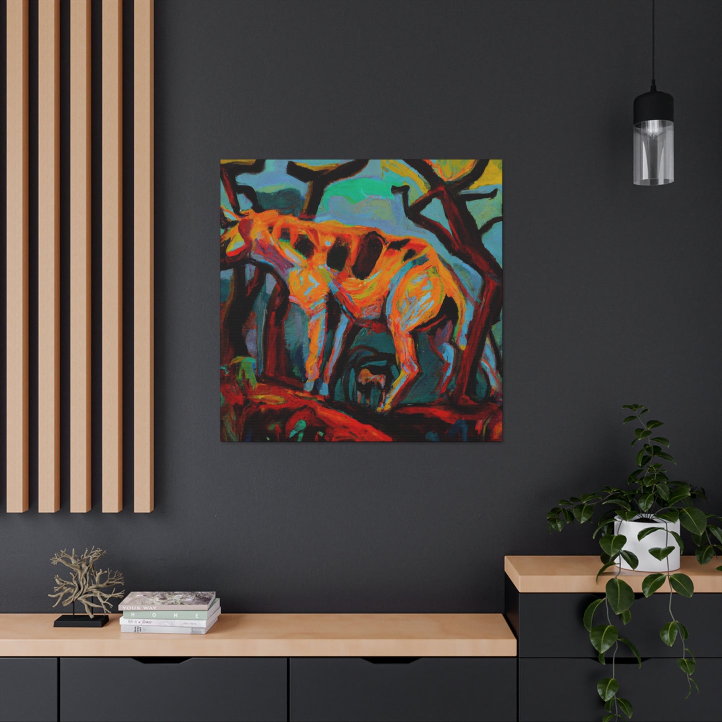 Hyena's Surreal Howl - Canvas