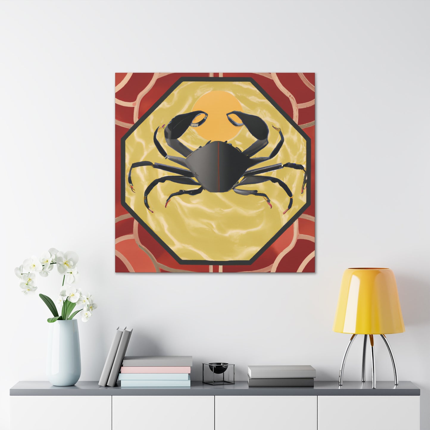 "Crab's Glamour Glows" - Canvas