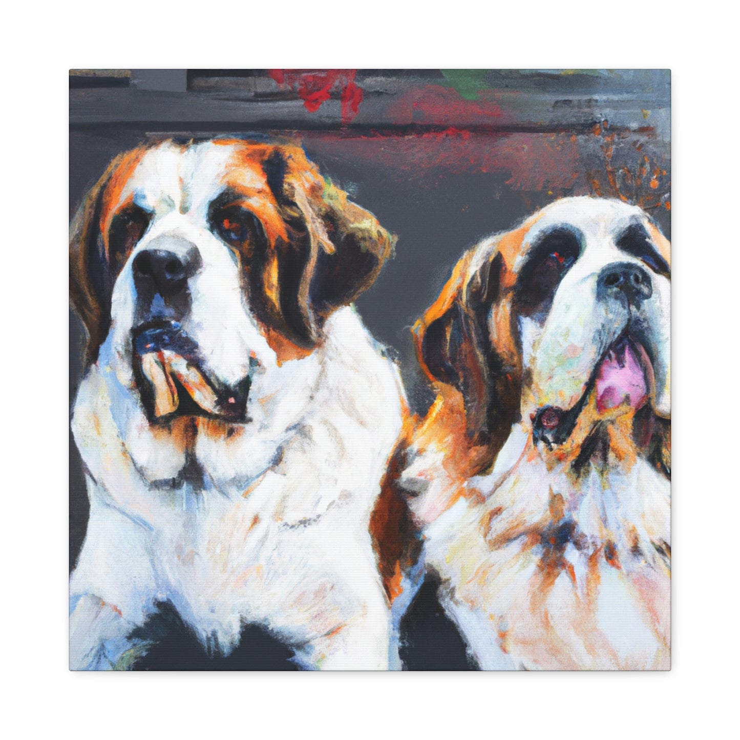 Saint Bernard Blessing - Canvas