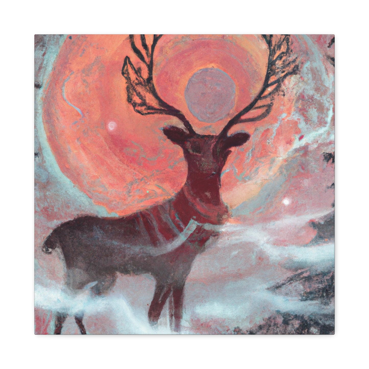 Reindeer in Baroque - Canvas