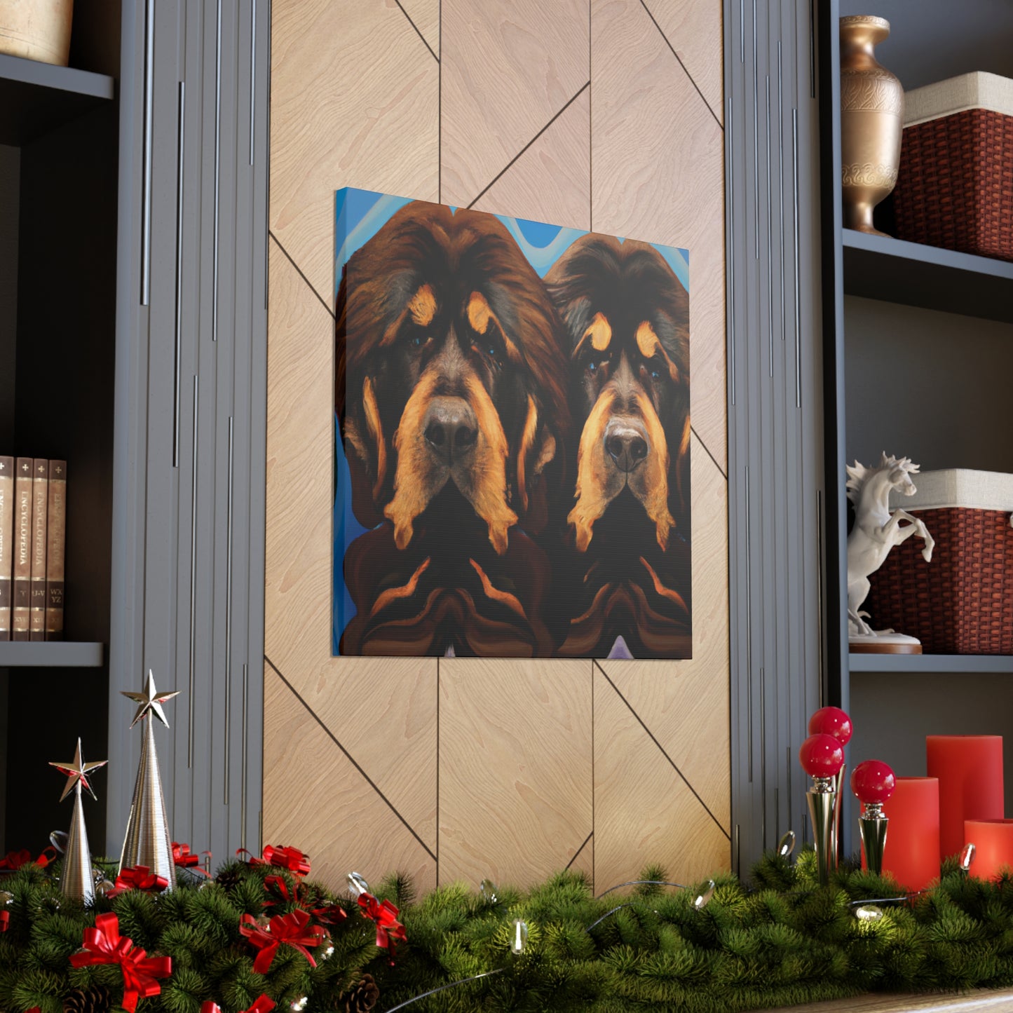 Fearsome Tibetan Mastiff - Canvas