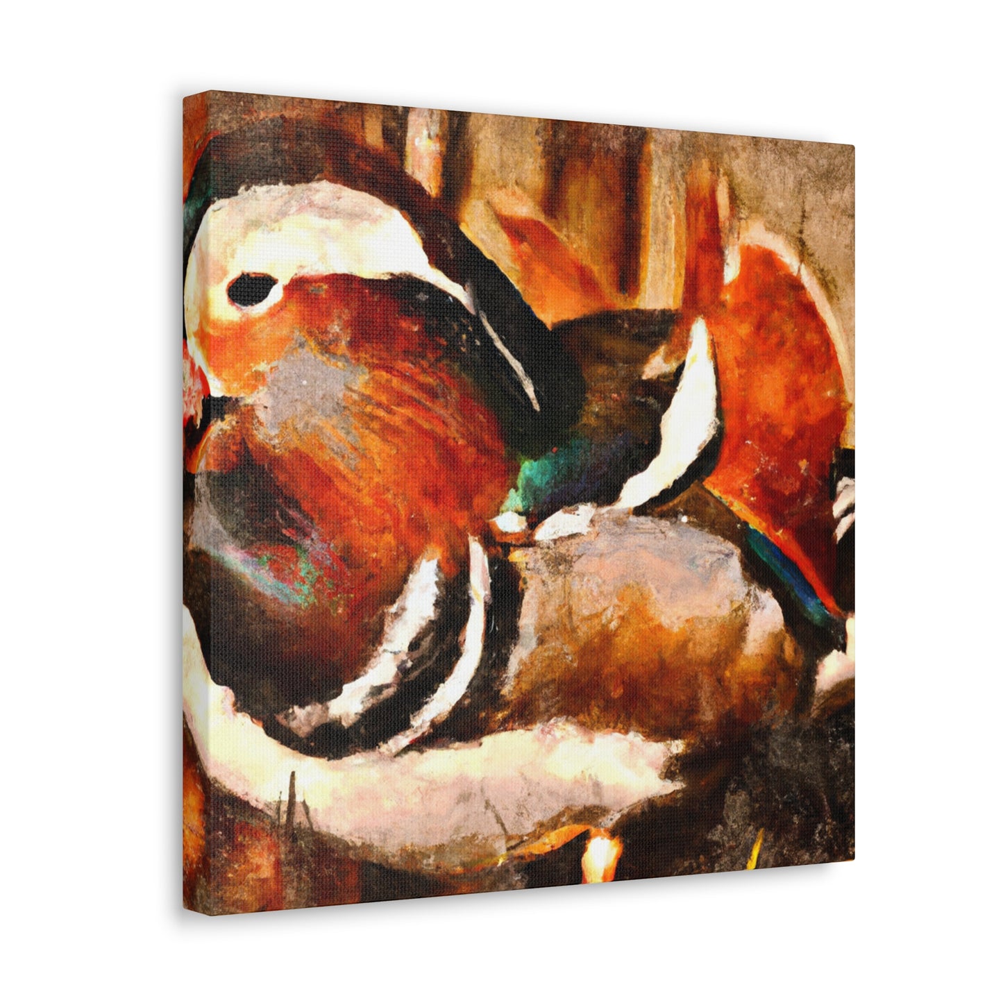 Mandarin Duck Triptych - Canvas