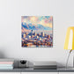 "Utah's Ethereal Cityscape" - Canvas