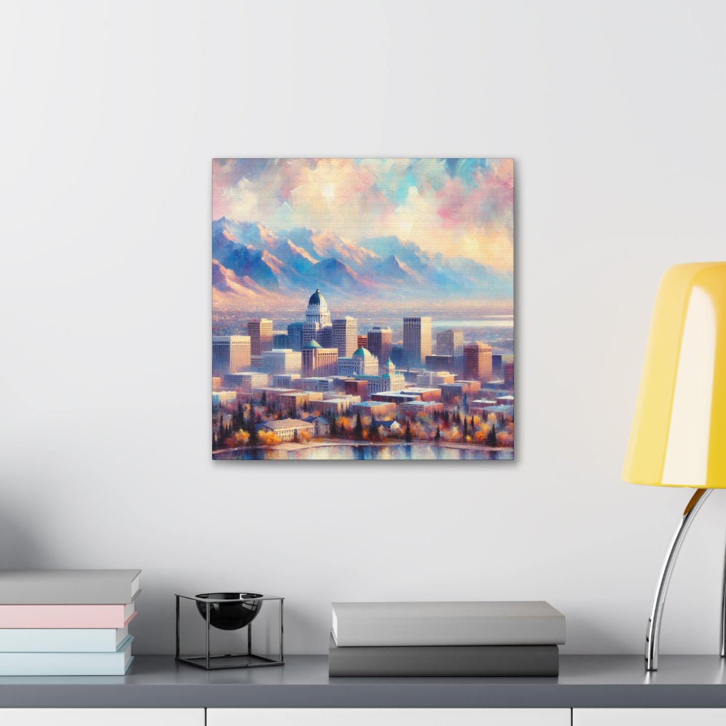 "Utah's Ethereal Cityscape" - Canvas