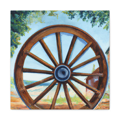 "Wheels of Progress Shine" - Canvas