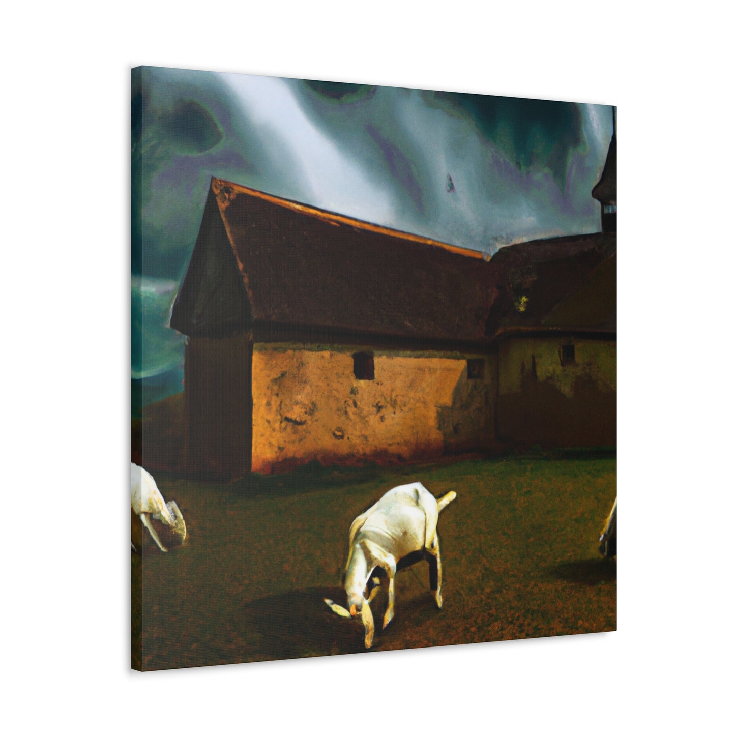 Goat and Greenery Peaceful - Canvas