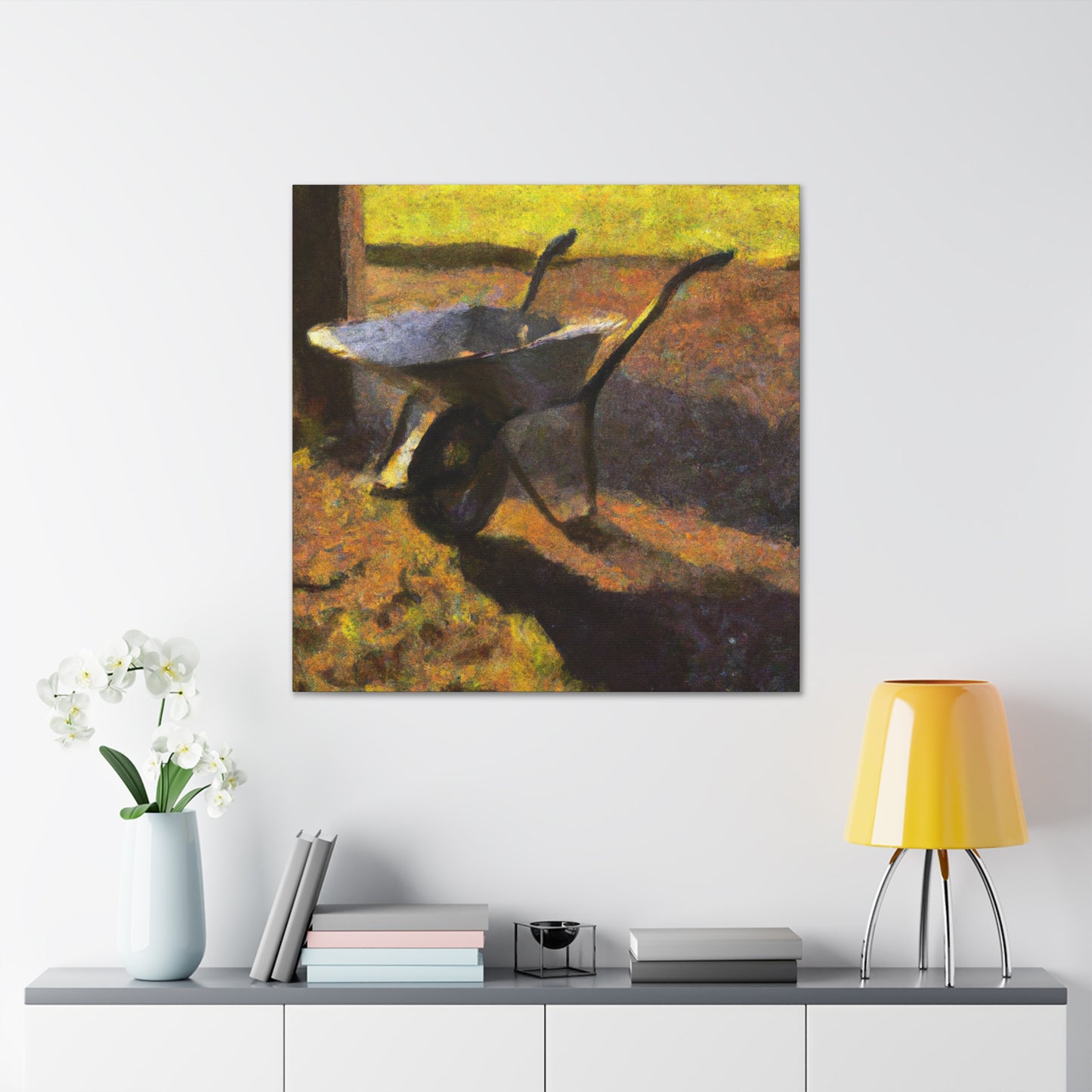 Wheelbarrow in Motion - Canvas