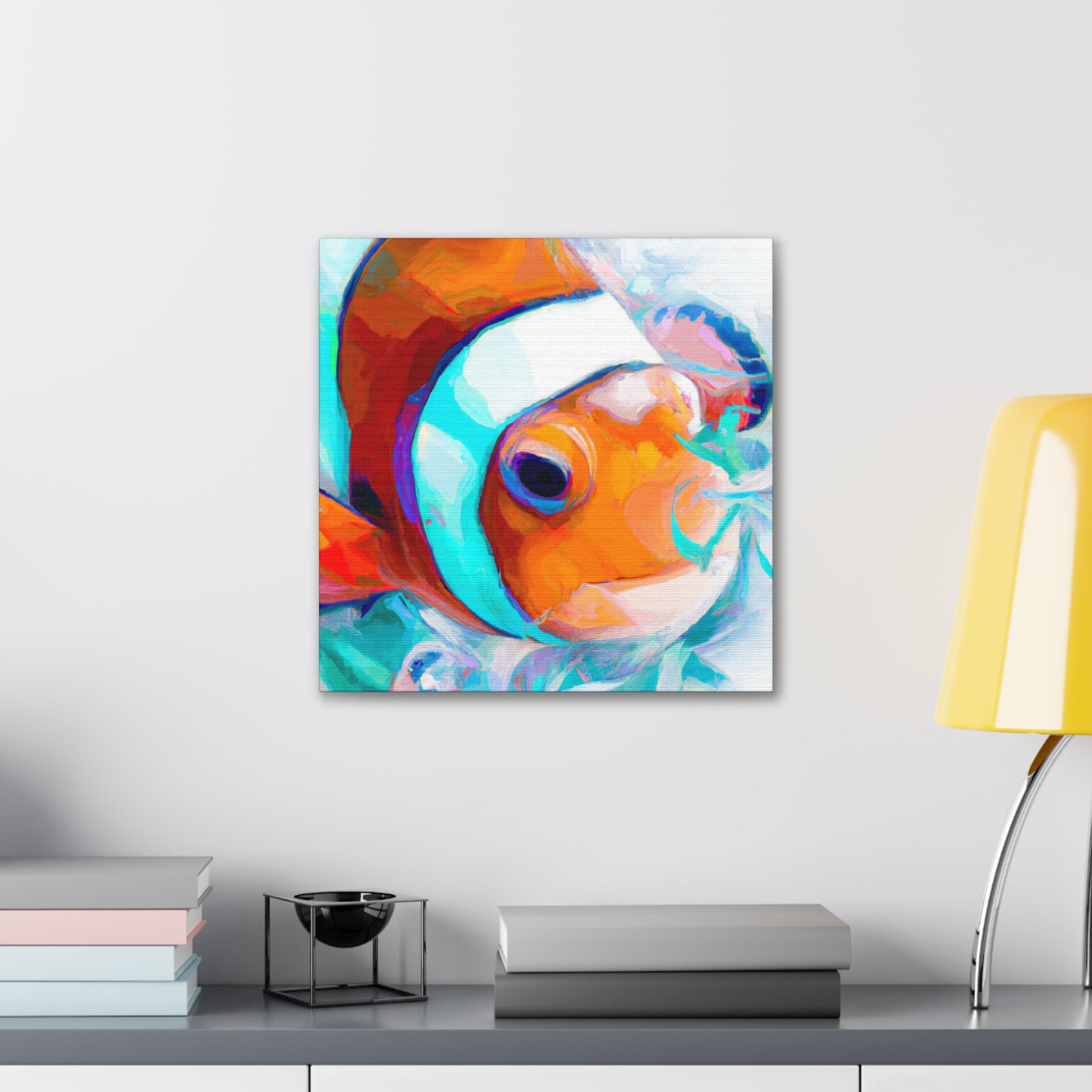 "Clownfish under Moonlight". - Canvas