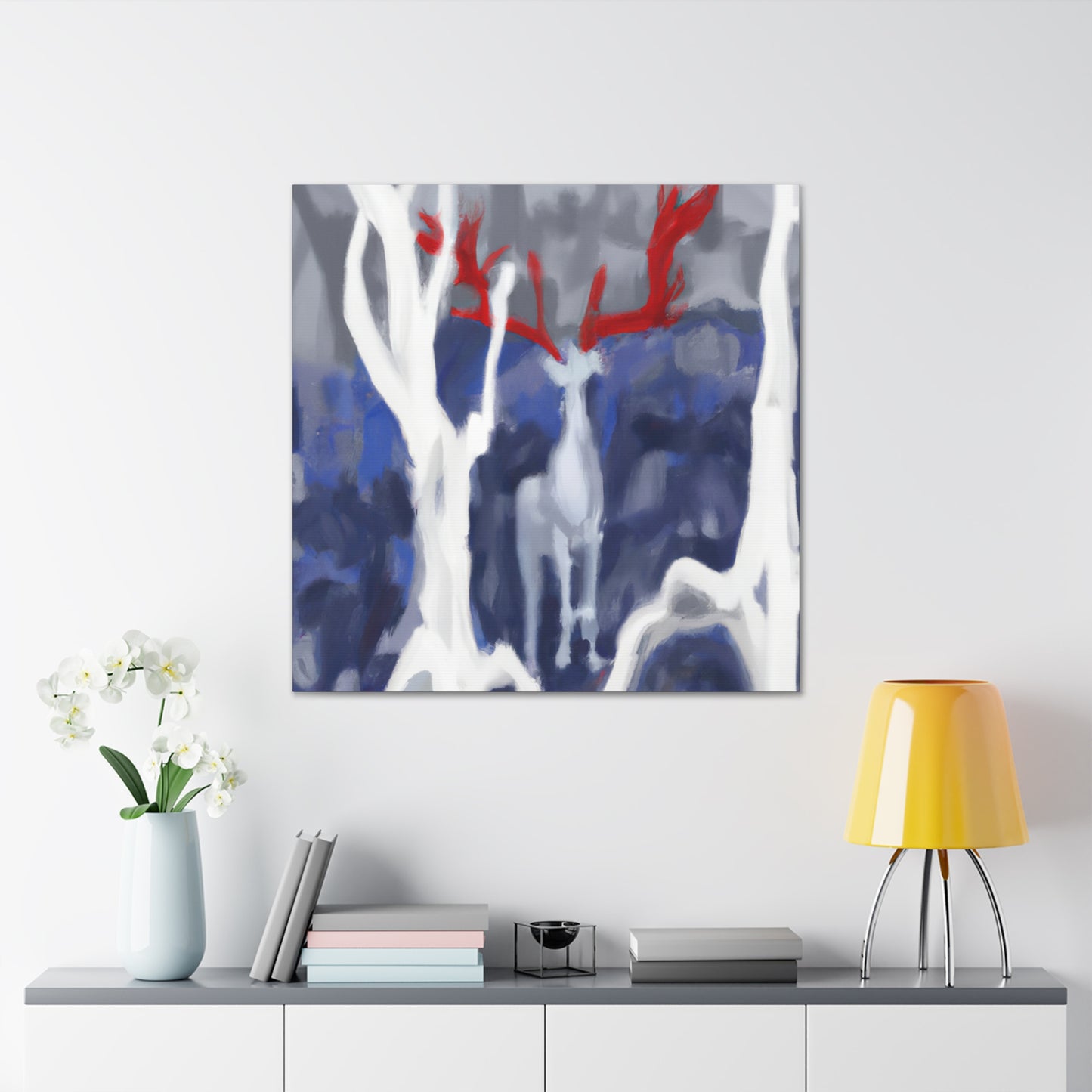 Deer in Abstract Style - Canvas