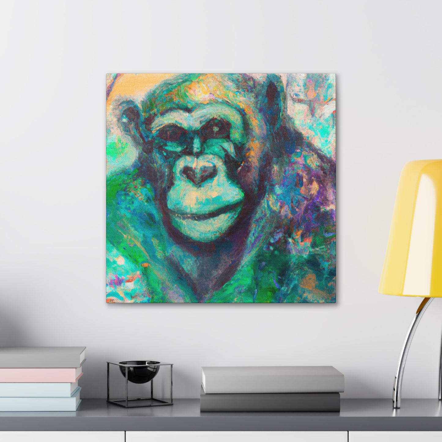 "Chimpanzee Dreamscape" - Canvas