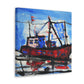 "Fishing Boat Encountering Storm" - Canvas