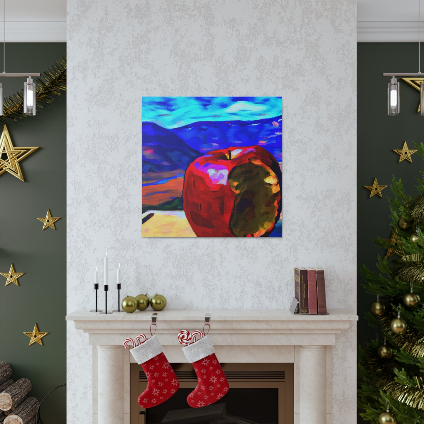 Apple Pop Reflection - Canvas