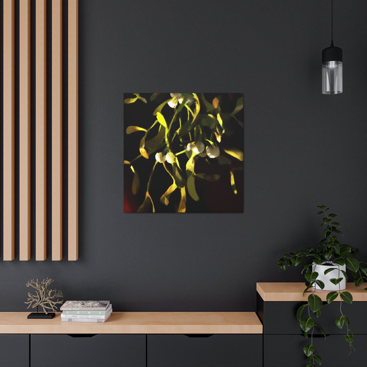 Mistletoe in abstracted. - Canvas