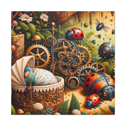 "Mechanical Garden Delights" - Canvas