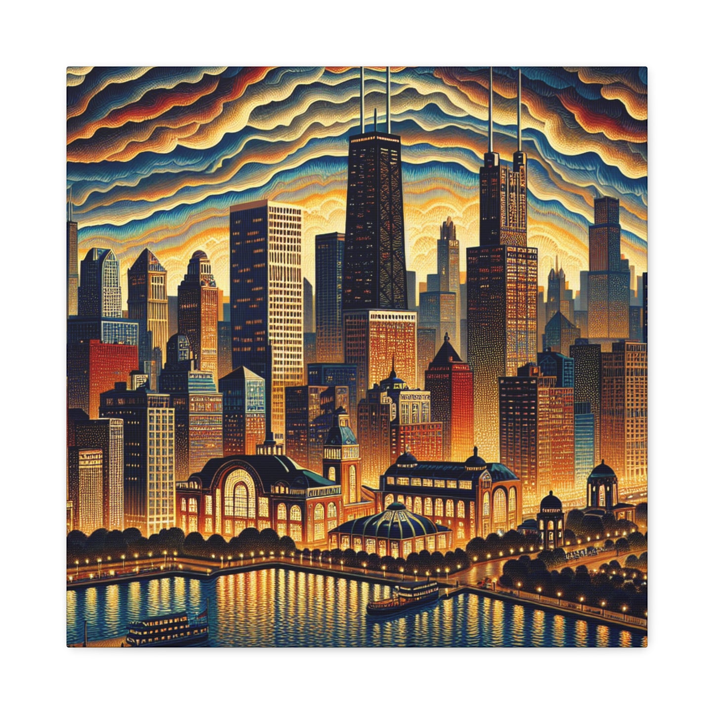 "Windy City Melodies" - Canvas