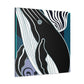 "Humpback Whale Deco Bliss" - Canvas