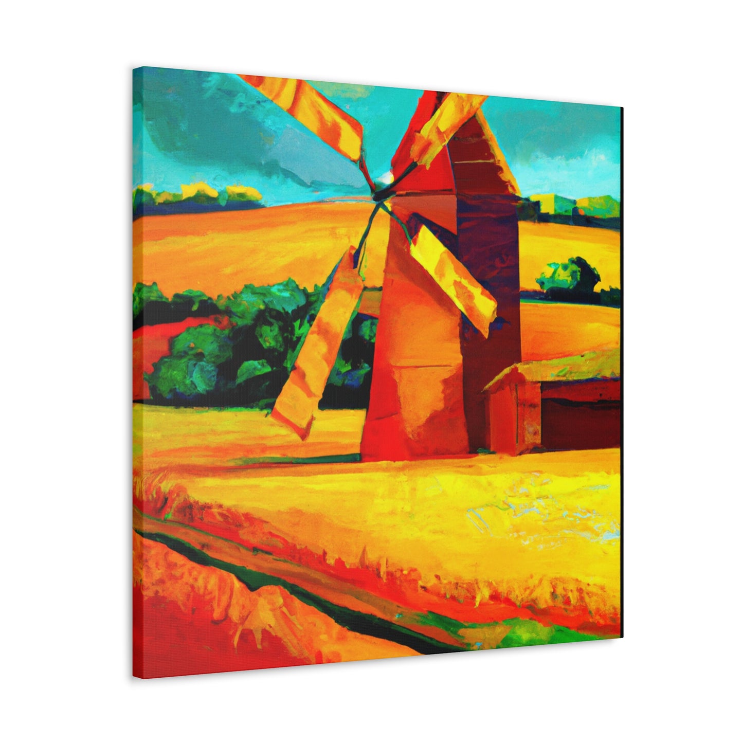 "Windmill on the Horizon" - Canvas