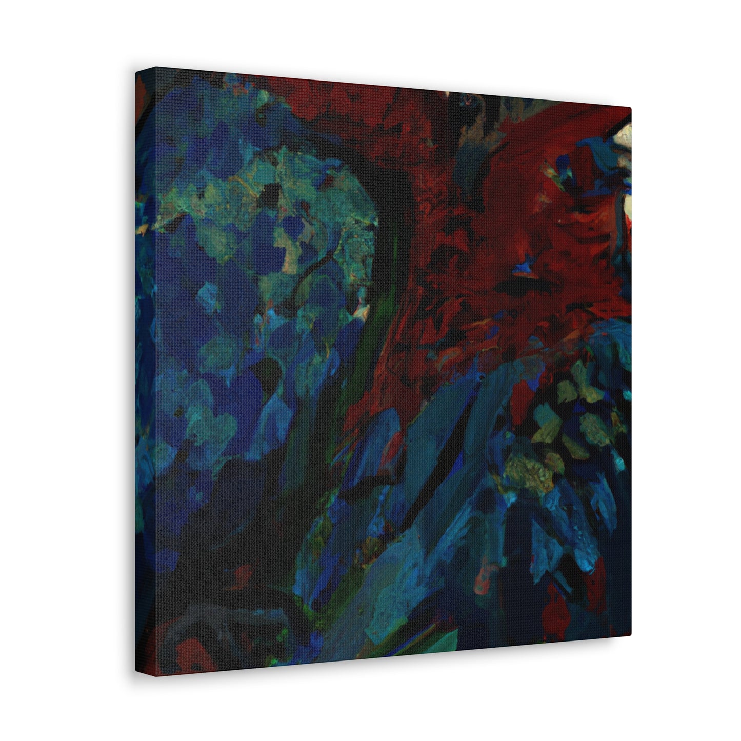 Tropical Parrot Palette - Canvas