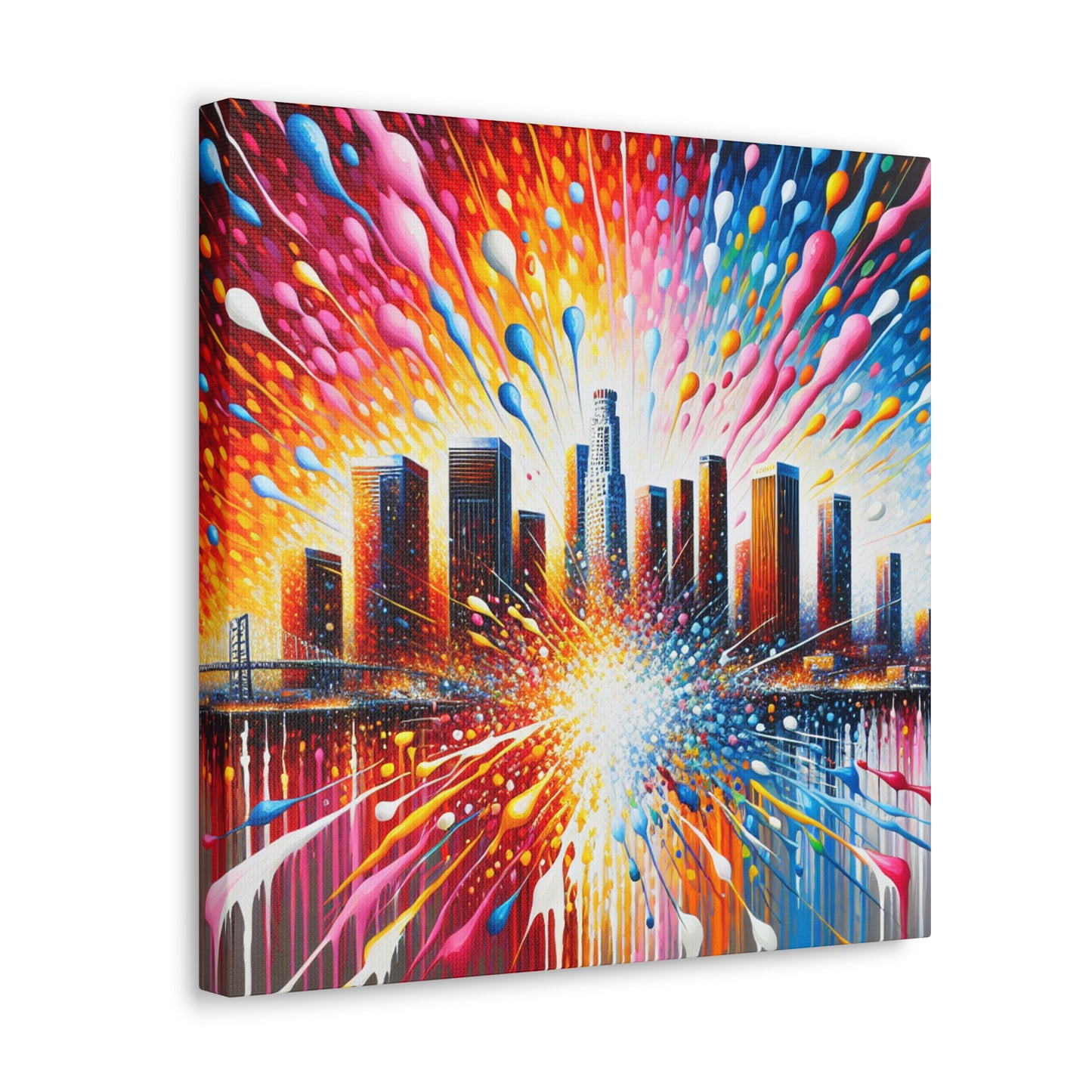 "Vibrant Urban Dreams" - Canvas