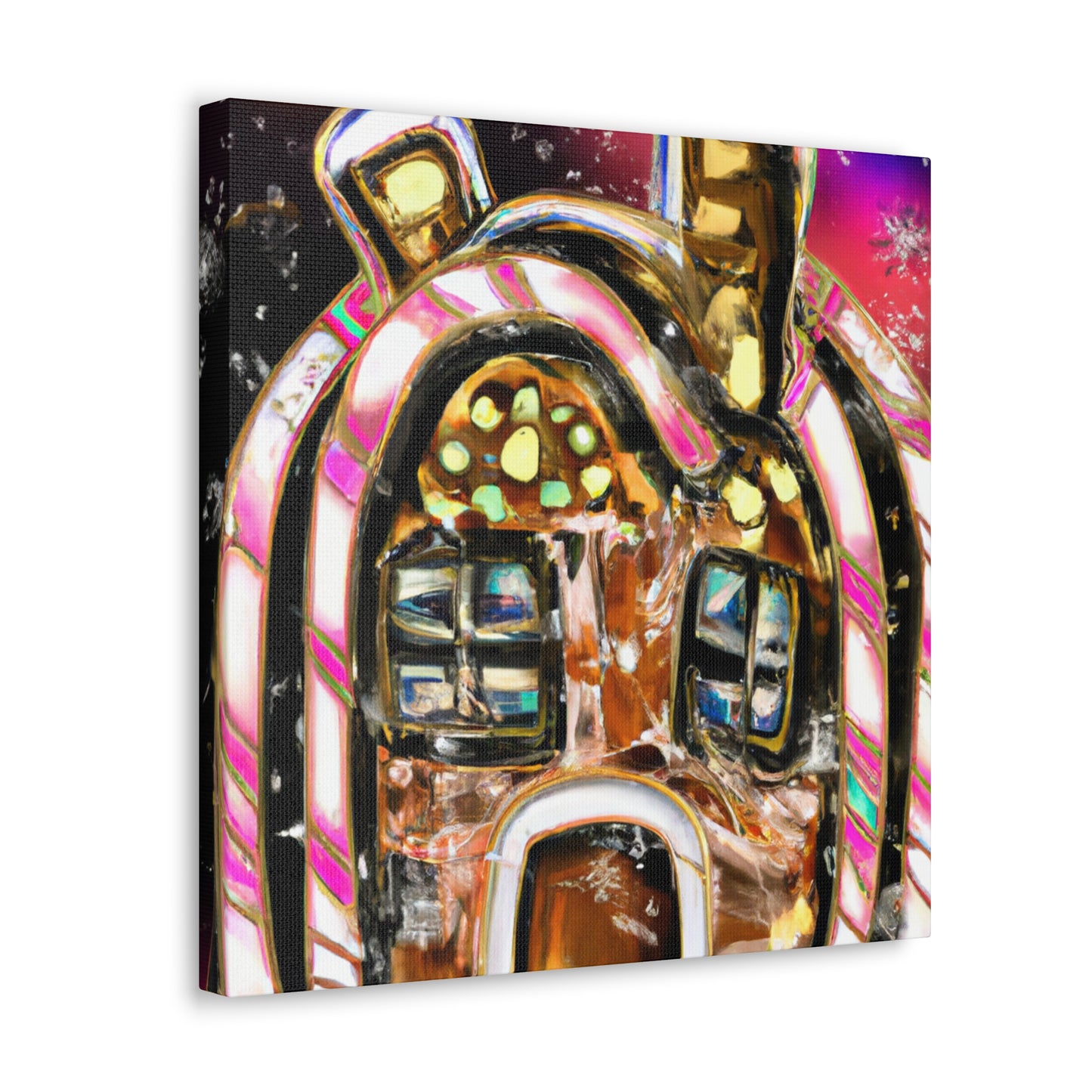 "Gingerbread Home Sweet Home" - Canvas