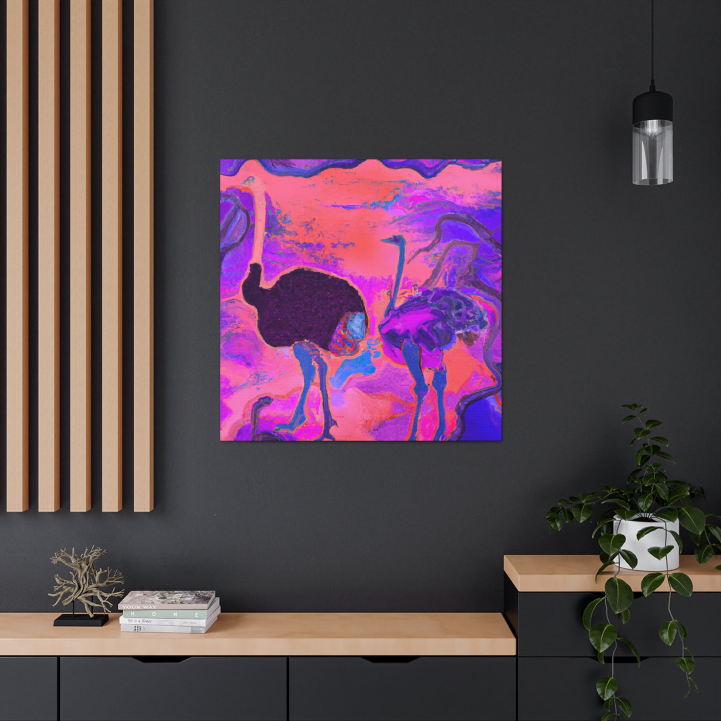 Ostrich in Dreamland - Canvas