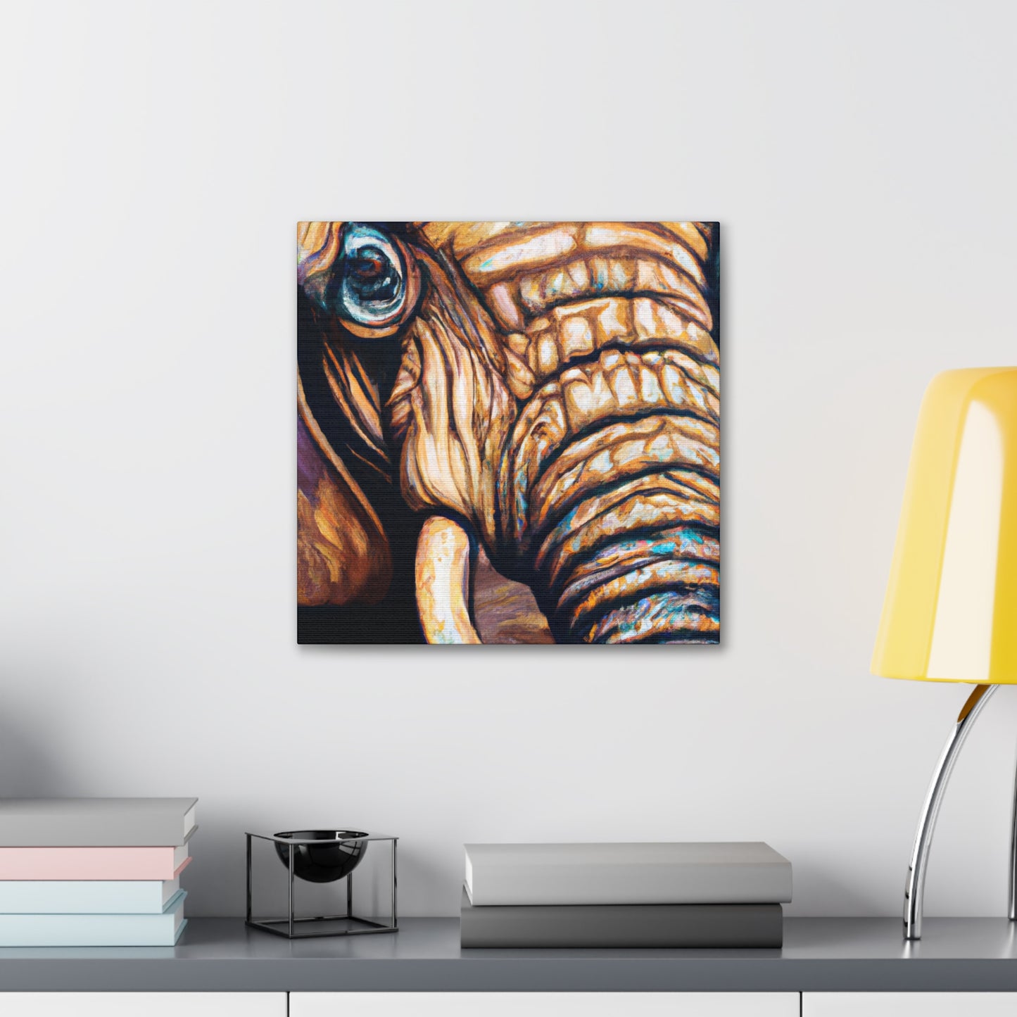 "Elephant in Hyperrealism" - Canvas