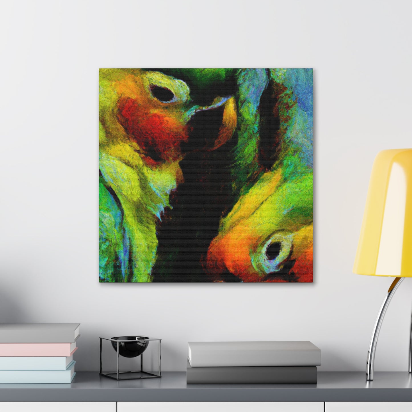 Conures in Colorful Hues - Canvas