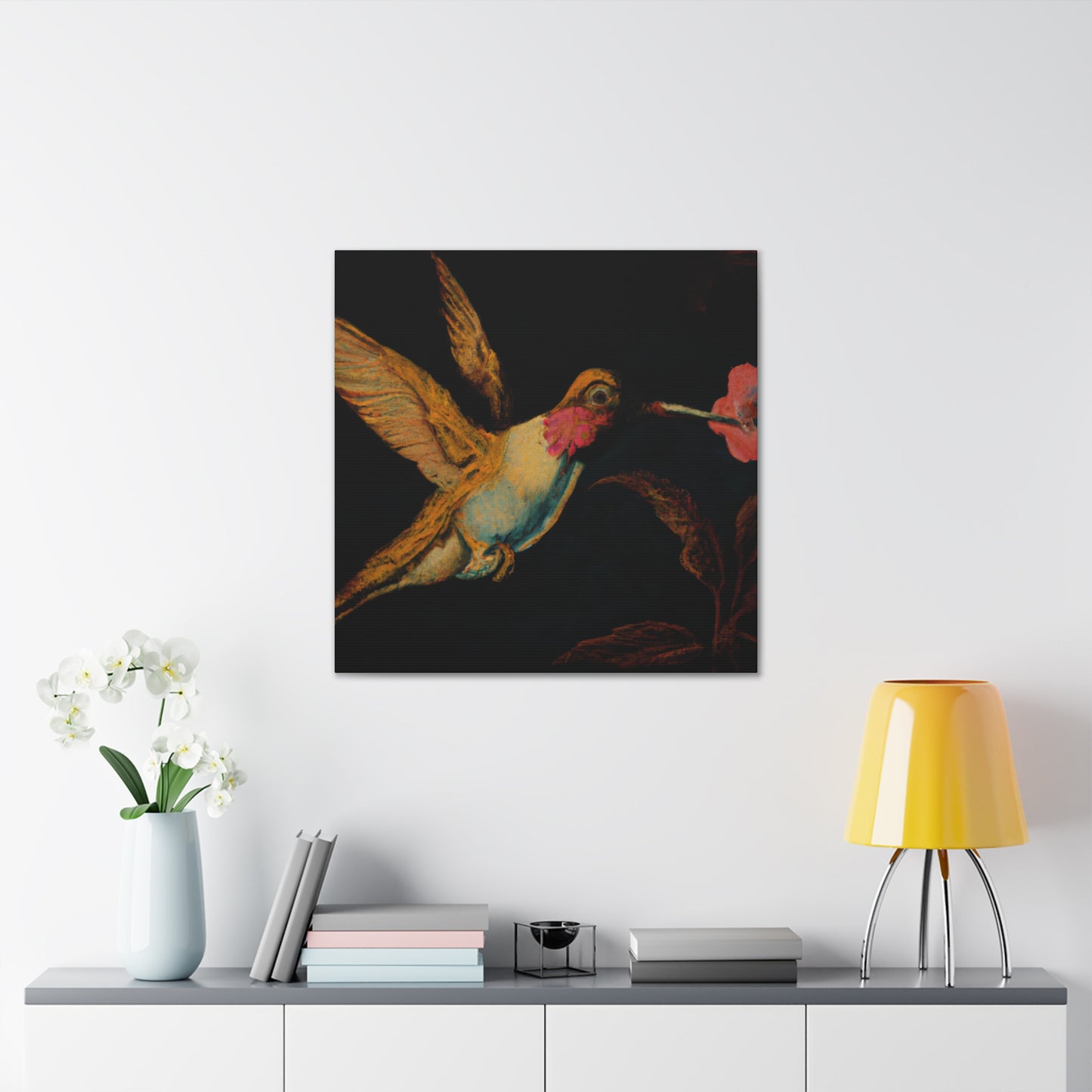 "Ruby-throated Hummingbird" - Canvas