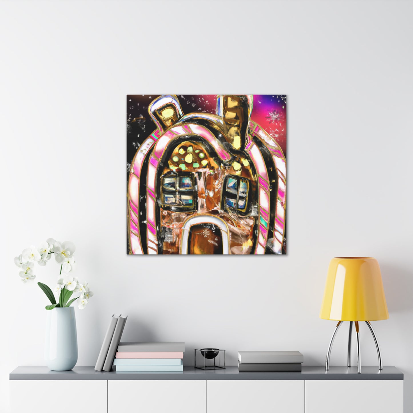 "Gingerbread Home Sweet Home" - Canvas