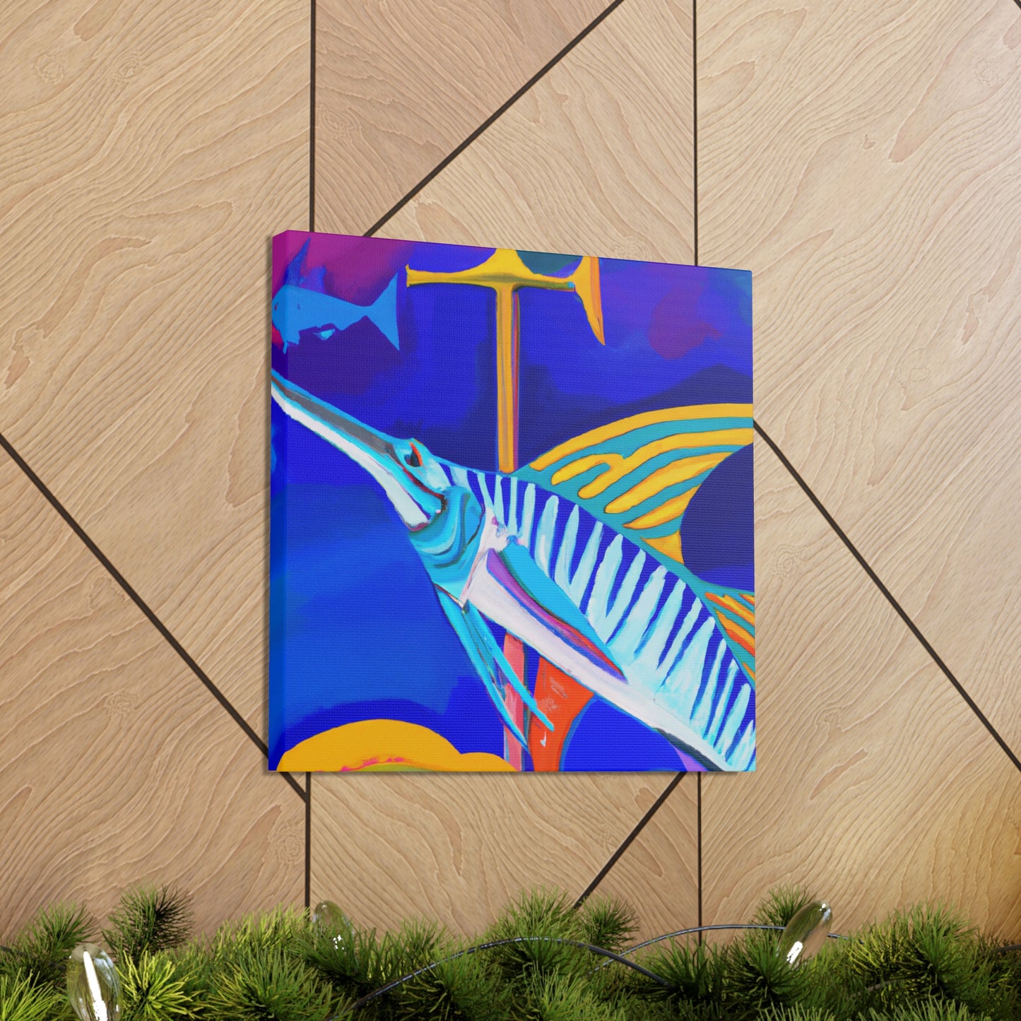 "Swordfish in Art Deco" - Canvas