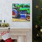 Tractor in Impressionism - Canvas