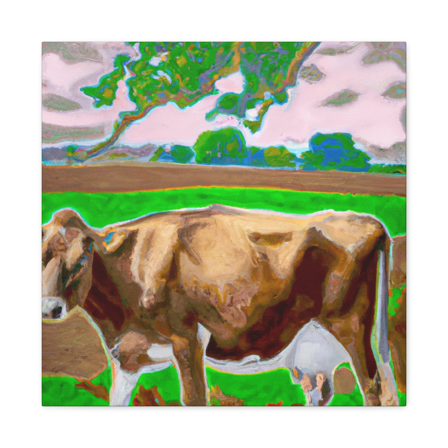 Majestic Jersey Cattle - Canvas