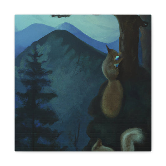 Squirrels in Neoclassicism - Canvas