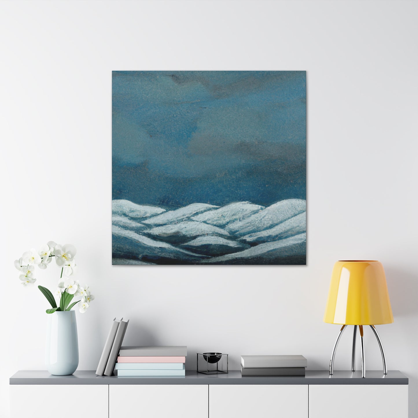 "Snowy Mountain Sunrise" - Canvas