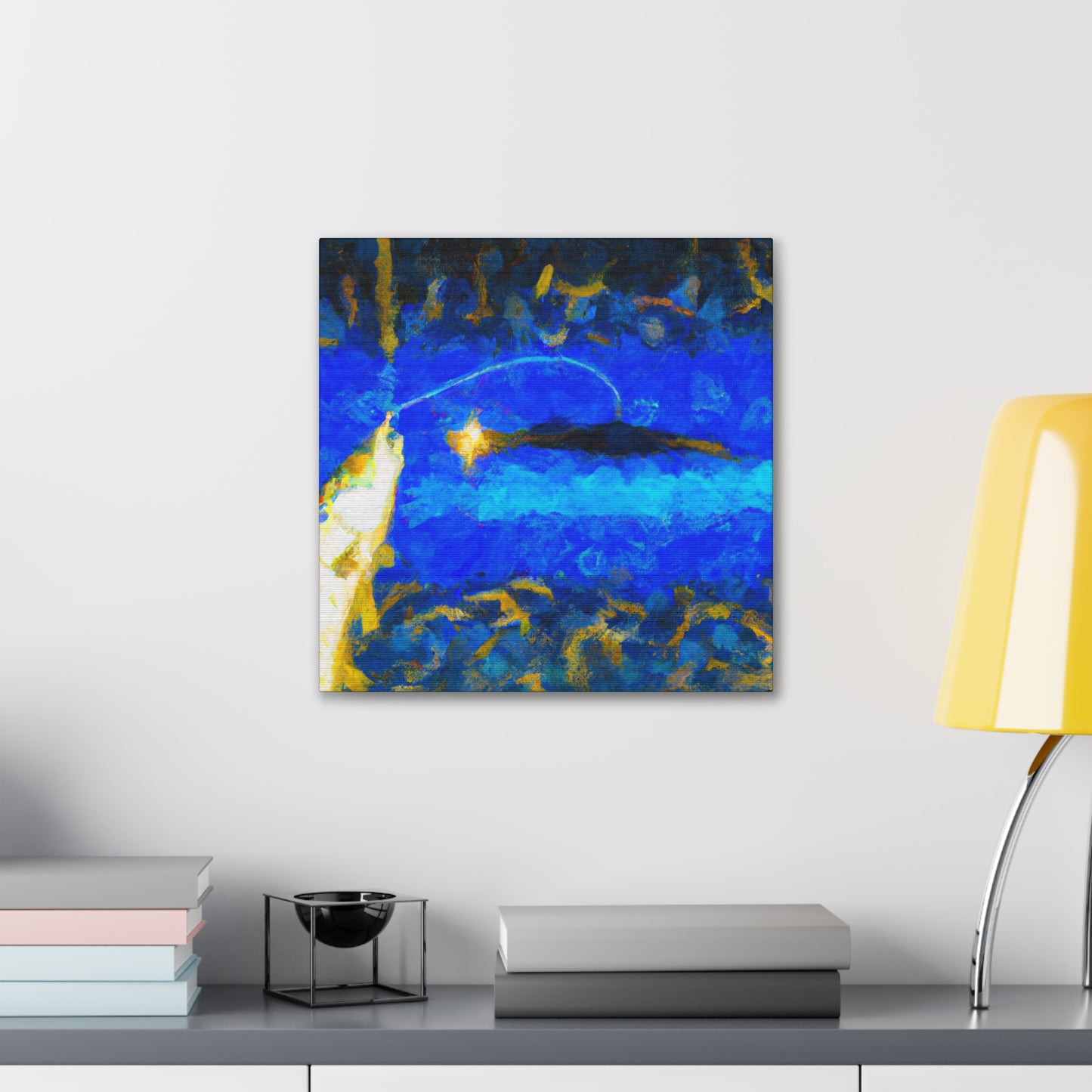 "Trawling for Treasures Below" - Canvas