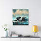 "Fishing Boat Reflection Bright" - Canvas