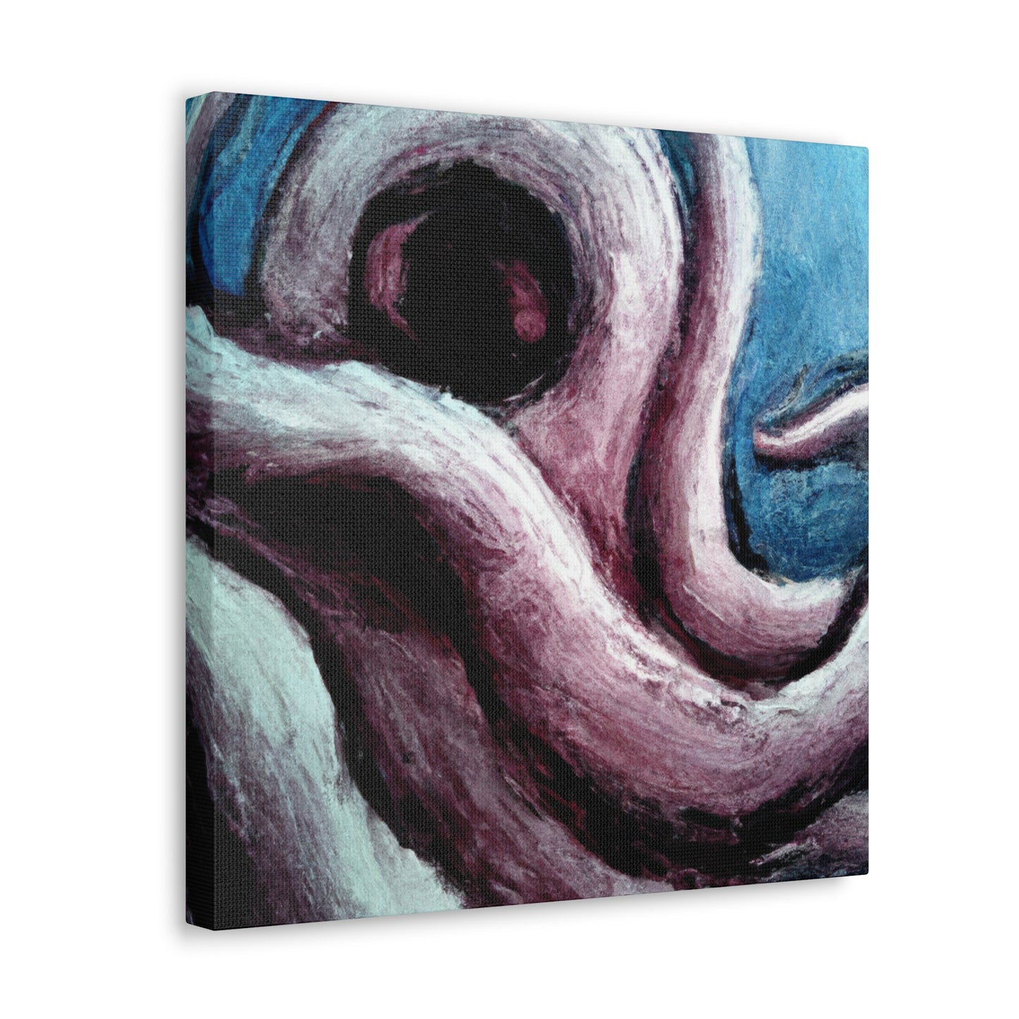 Octopus in Abstract Space - Canvas