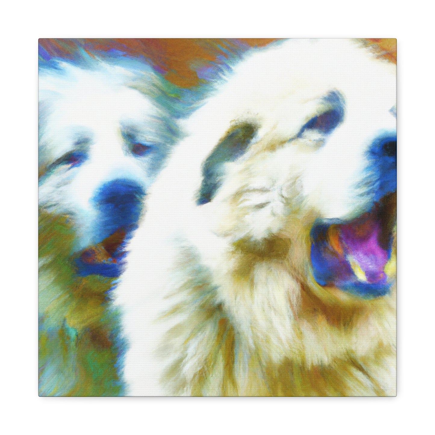 "Great Pyrenees Abstraction" - Canvas