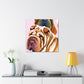 "Shar Pei Expressionism" - Canvas