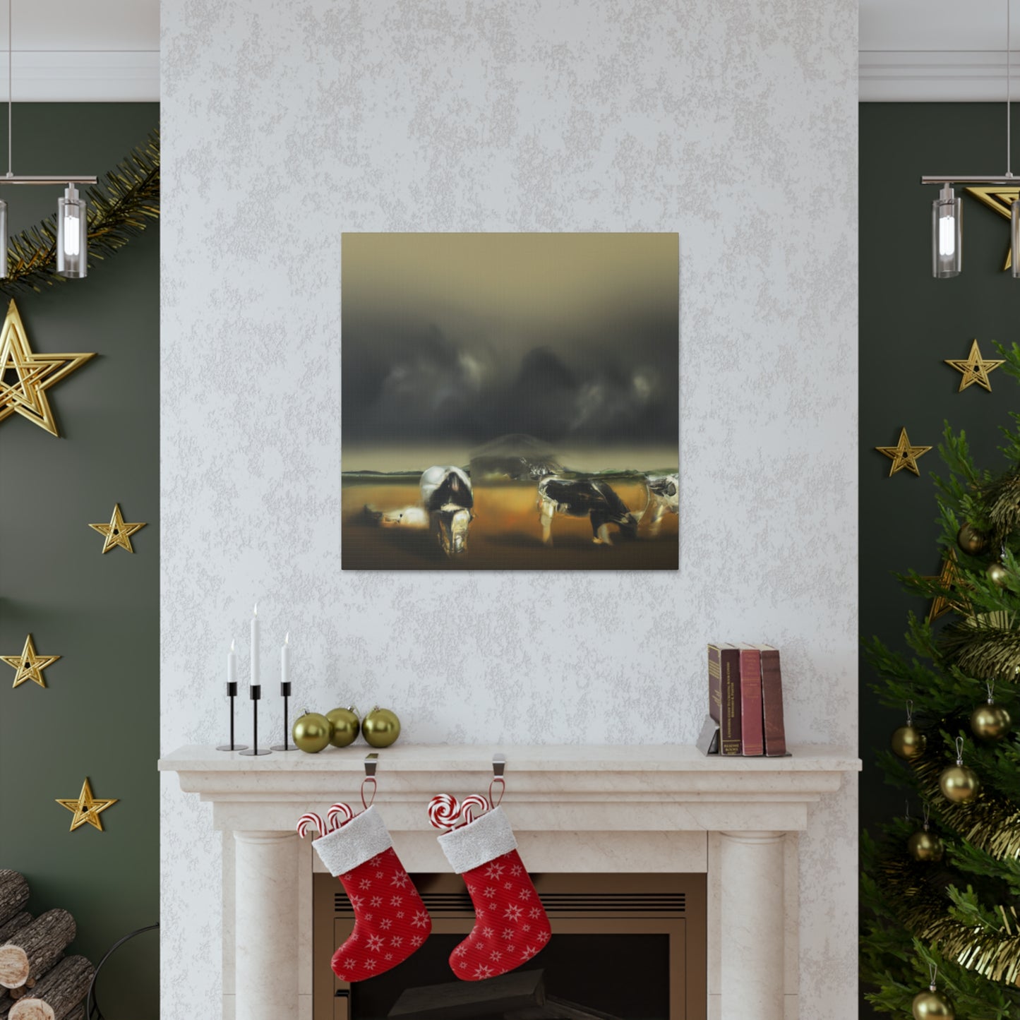 Pasture Dreaming Cow - Canvas