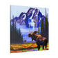 Moose at Sunrise - Canvas