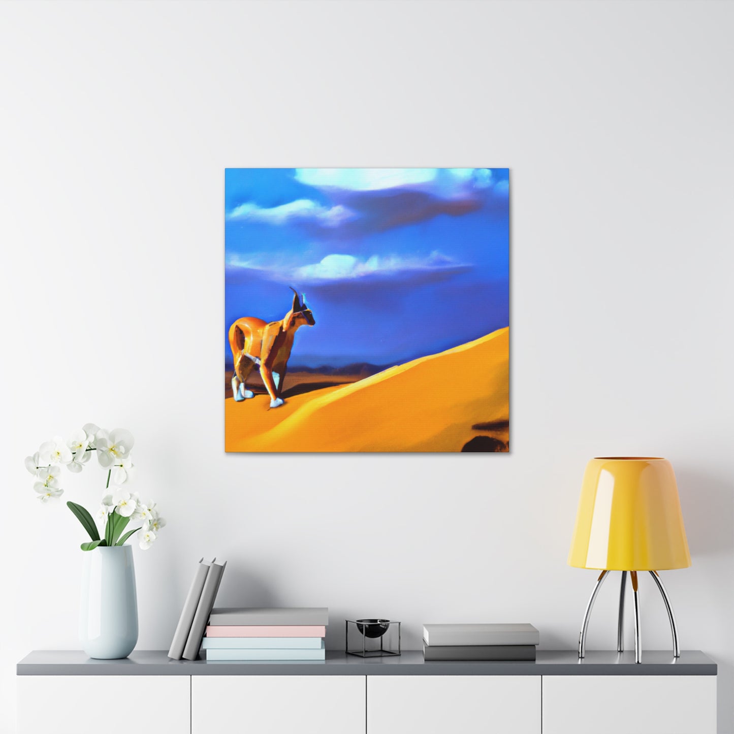 "Caracal in Surrealism" - Canvas