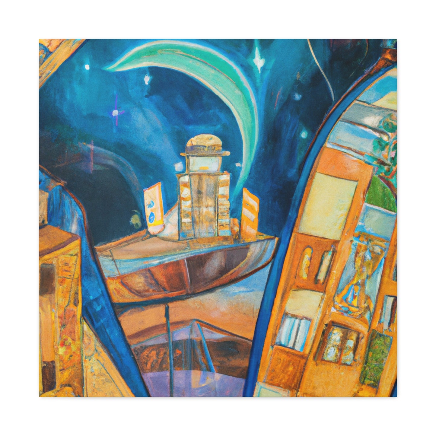 "New York Skyscape Visions" - Canvas