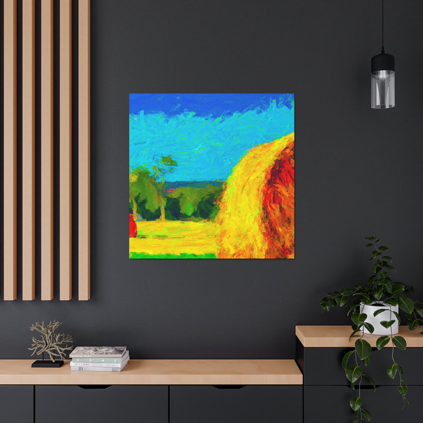 "Hay Field Impressionism" - Canvas