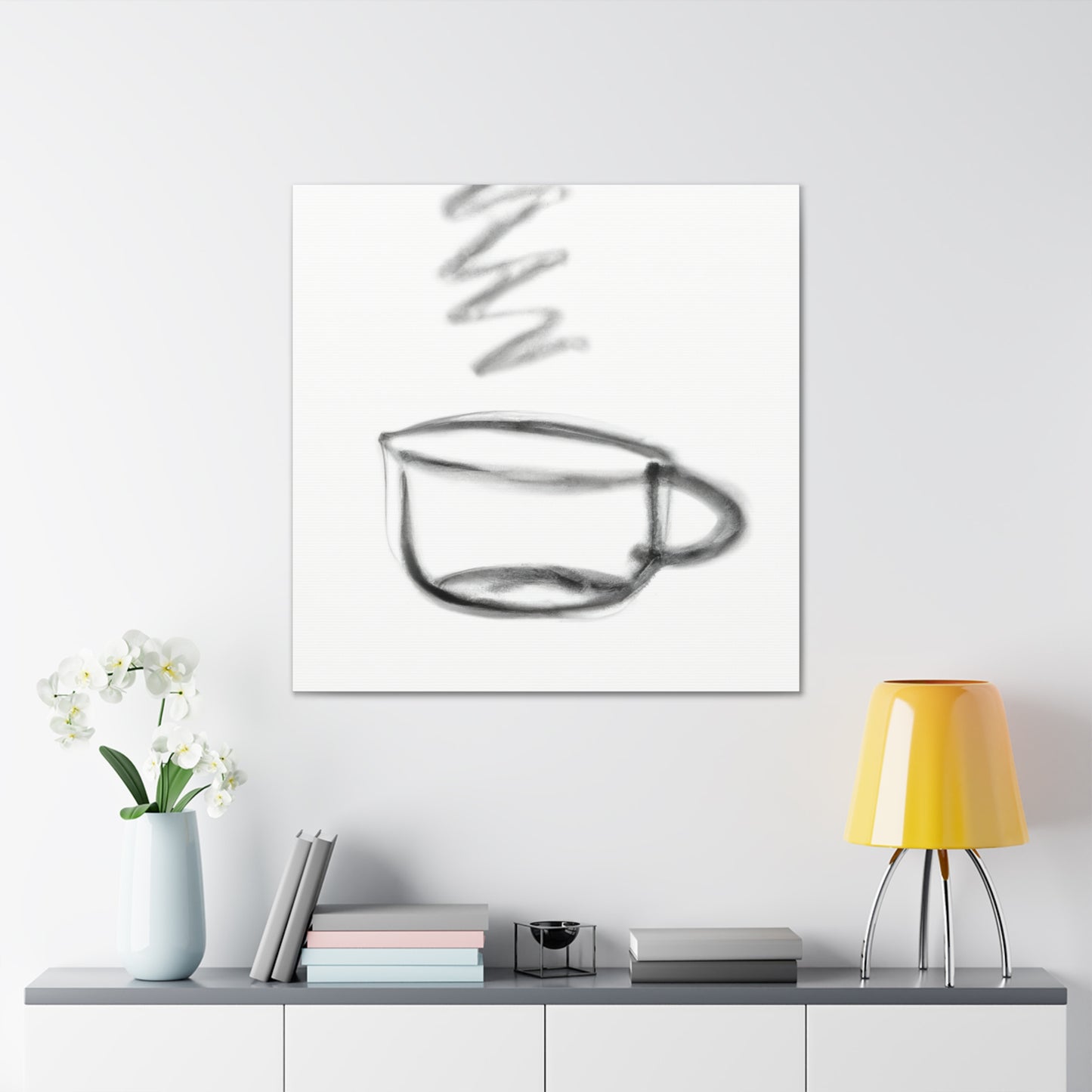 Coffee Cup Minimalism - Canvas