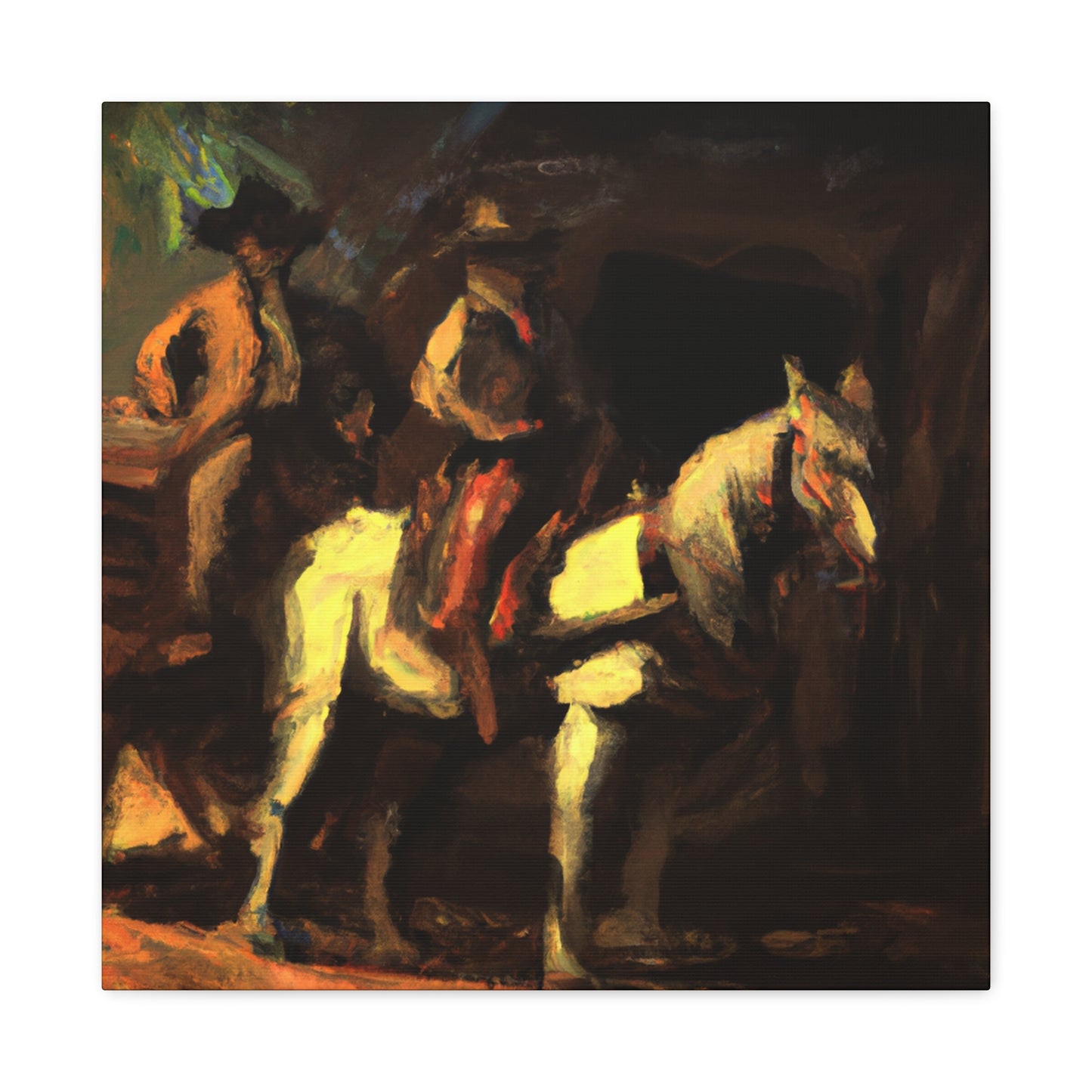 Stagecoach at Dawn - Canvas