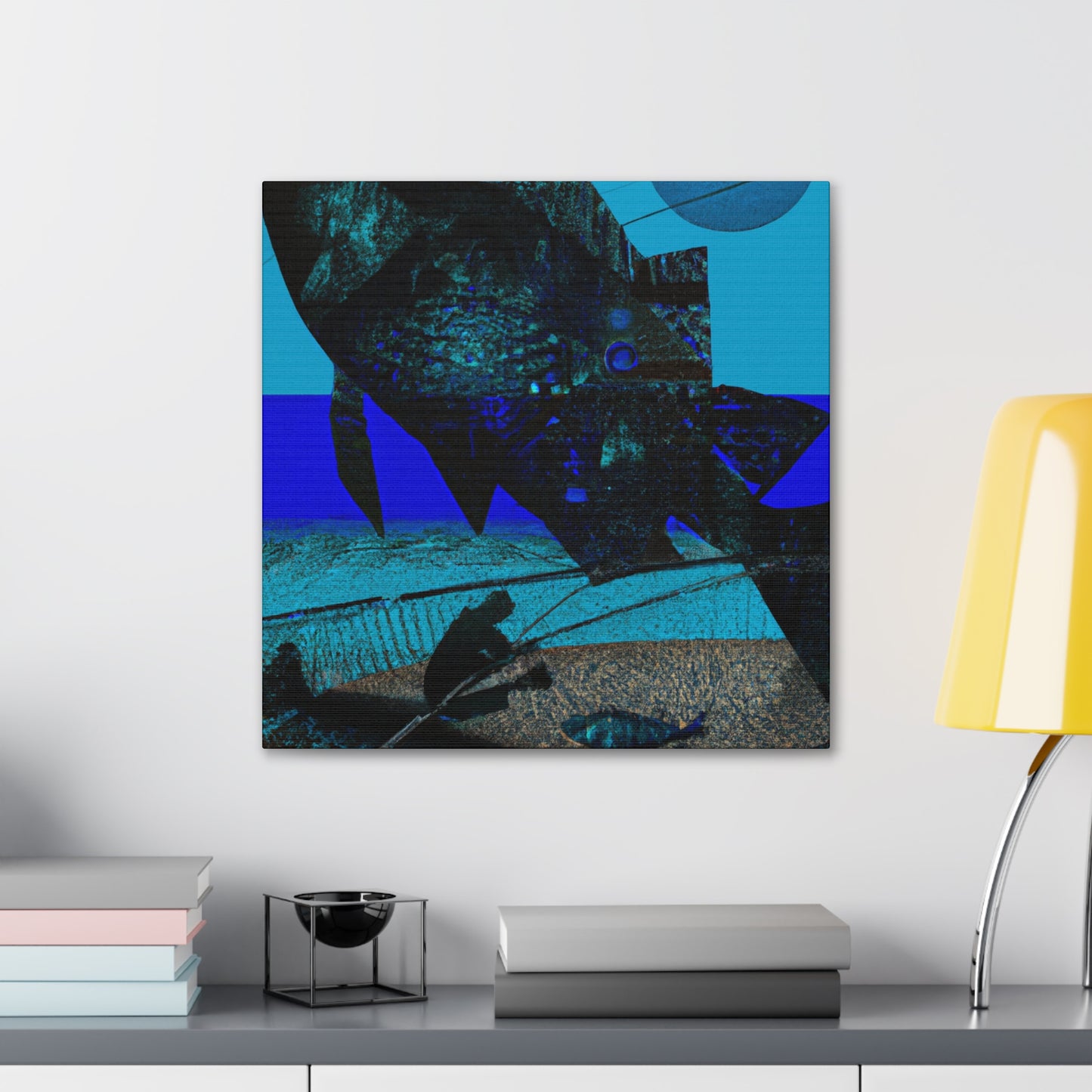 "Depths of Sea Fishing" - Canvas